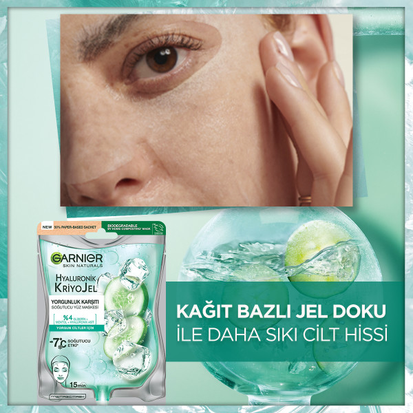 Garnier Hyaluronik Kriyojel Soğutucu Yüz Maskesi 27 Gr - 5