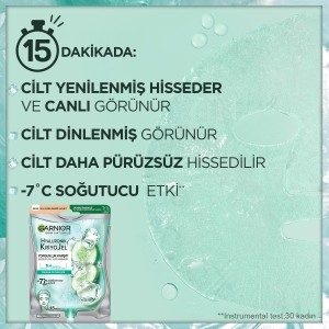 Garnier Hyaluronik Kriyojel Soğutucu Yüz Maskesi 27 Gr - 4