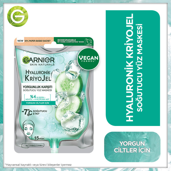 Garnier Hyaluronik Kriyojel Soğutucu Yüz Maskesi 27 Gr - 3