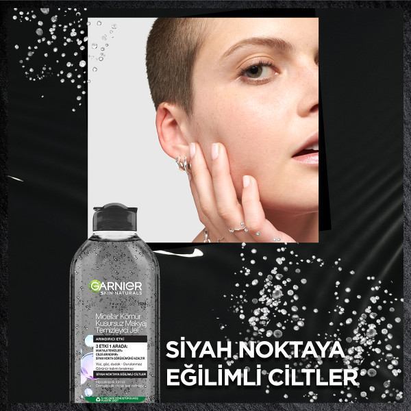 Garnier Micellar Kömür Kusursuz Makyaj Temizleyici Jel 400 ML - 5