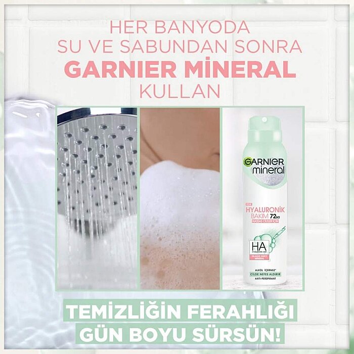 Garnier Mineral Hyaluronik Bakım Deo Spray 150 Ml - 4