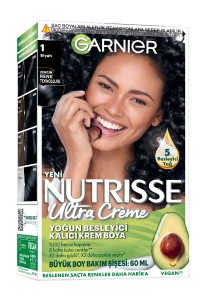 Garnier Nutrisse Ultra Creme 1 Siyah - Garnier Saç Boyası