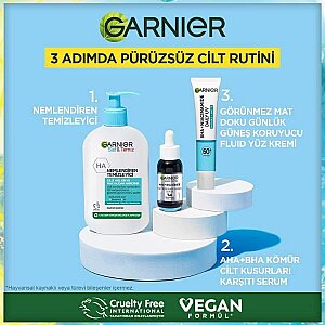 Garnier Saf ve Temiz BHA Niasinamid Günlük Güneş Koruyucu Fluid Yüz Kremi SPF50+ 40 Ml - 5
