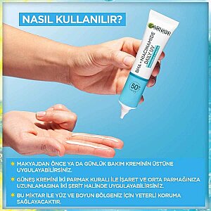 Garnier Saf ve Temiz BHA Niasinamid Günlük Güneş Koruyucu Fluid Yüz Kremi SPF50+ 40 Ml - 4