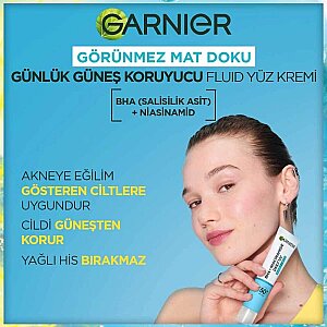 Garnier Saf ve Temiz BHA Niasinamid Günlük Güneş Koruyucu Fluid Yüz Kremi SPF50+ 40 Ml - 3
