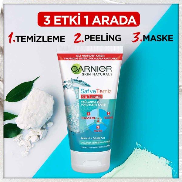 Garnier Saf&Temiz 3'ü 1 Arada 150 Ml - 3