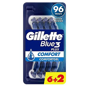 Gillette Blue 3 Comfort Kullan At Traş Bıçağı 8'li - Gillette