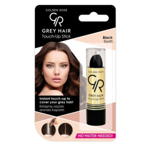 Golden Rose Gray Hair Beyaz Kapatıcı Saç Ruju 01 Black - Golden Rose