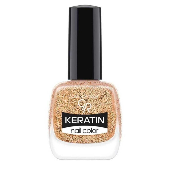 Golden Rose Keratin Nail Color Glitter No:407 - 1