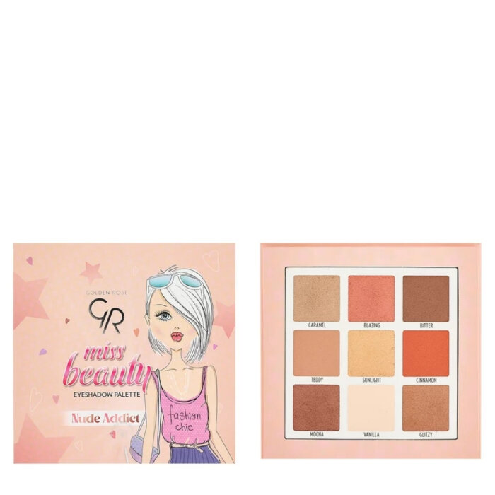 Golden Rose Miss Beauty Nude Addict Eyeshadow Palette - 3