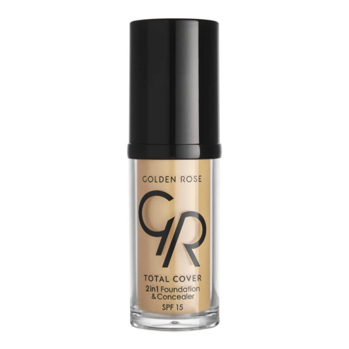Golden Rose Total Cover 2in 1 Fondöten&Kapatıcı 15 - 1