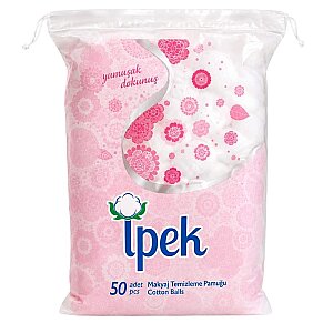 İpek Makyaj Temizleme Pamuğu 50'li Pompon 