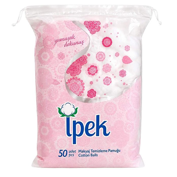 İpek Makyaj Temizleme Pamuğu 50'li Pompon - 1