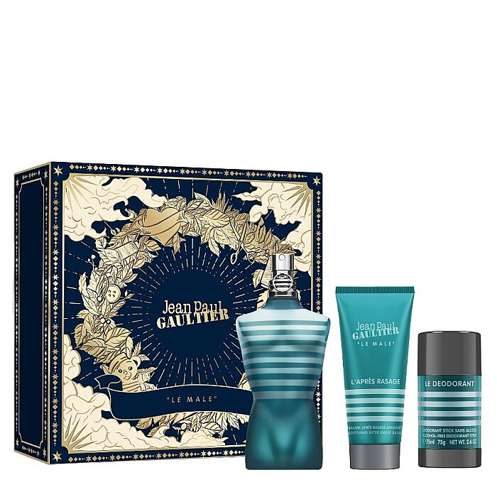 Jean Paul Gaultier Le Male Edt 125 Ml + After Shave Balm 75 Ml + Deostick 75 Ml Set - 1