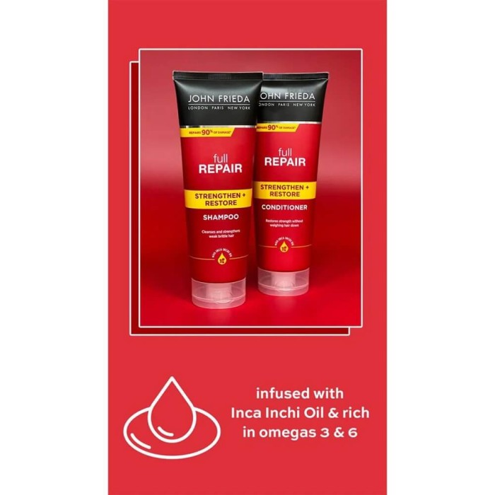 John Frieda Full Repair Hassas ve Hasar Görmüş Saçlar İçin Onarıcı Saç Kremi 250 Ml - 5