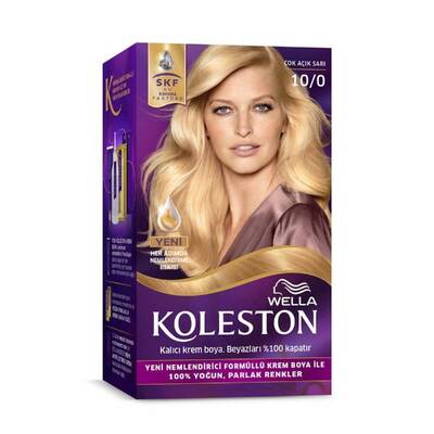 Koleston Kit Saç Boyası 10 0 Çok Açık Sarı - 1