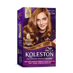 Koleston Kit Saç Boyası 8 74 Gizemli Kahve 