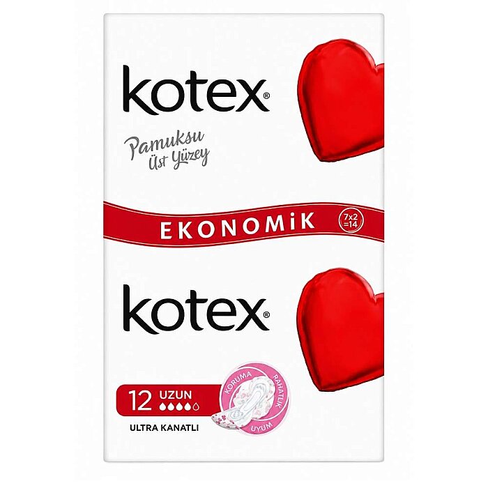Kotex Ultra Double Kanatlı Normal 12'li - 1