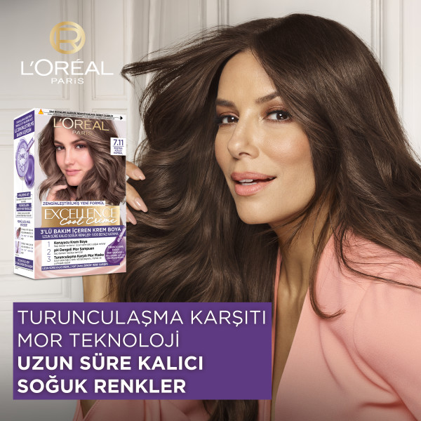L'Oréal Paris Excellence Cool Creme 8.11 Ekstra Küllü Sarı Saç Boyası - 3