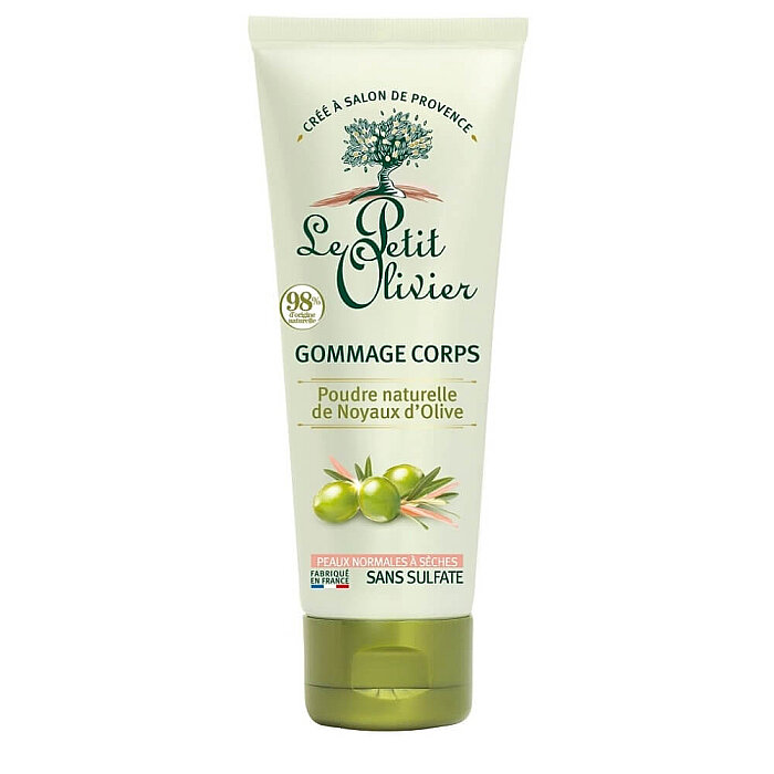 Le Petit Olivier Poudre Naturelle de Noyaux d'Olive Gommage Corps Peeling 200 Ml - 1