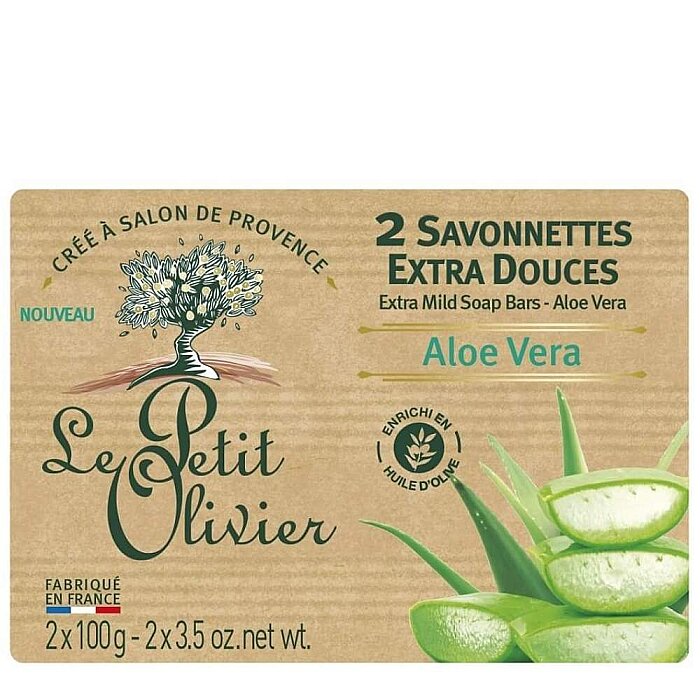 Le Petit Olivier Aloe Vera Traditionnal Soaps 2x100 Gr - 1