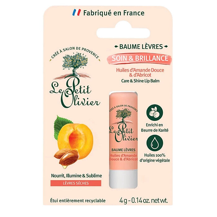Le Petit Olivier Apricot&Sweet Almond Lipbalm 4 Gr - 1