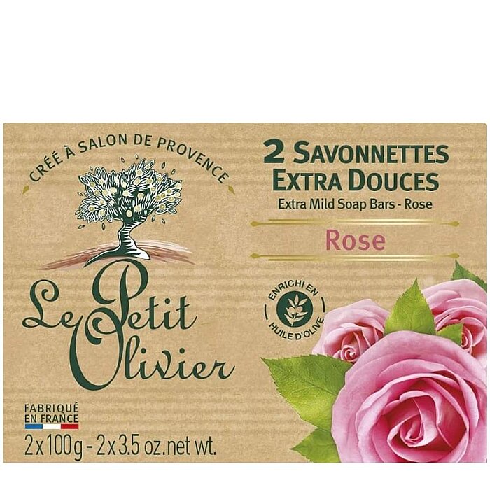 Le Petit Olivier Rose Traditionnal Soaps 2x100 Gr - 1