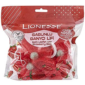 Lionesse Çilek Sabunlu Banyo Lifi 952 - Lionesse