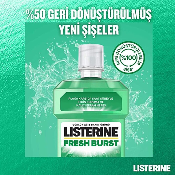 Listerine Fresh Burst Ferah Nane 500 Ml - 3