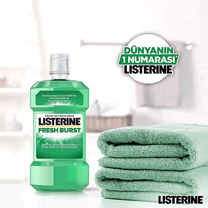 Listerine Fresh Burst Ferah Nane 500 Ml - 6