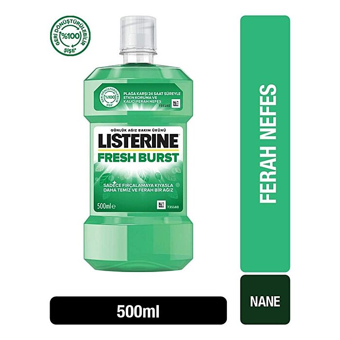 Listerine Fresh Burst Ferah Nane 500 Ml - 2