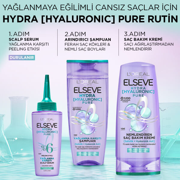 L'Oréal Paris Elseve Hydra Hyaluron Yağlanma Karşıtı Peeling Etkili Saç Derisi Serumu 102 Ml - 8