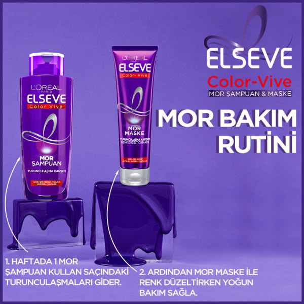 L'Oréal Paris Elseve Turunculaşma Karşıtı Mor Maske 150 Ml - 5
