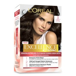 L'Oréal Paris Excellence Creme Saç Boyası 3 - Loreal Paris Excellence