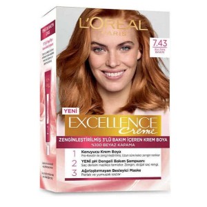L'Oréal Paris Excellence Creme Saç Boyası 7.43 - Loreal Paris Excellence