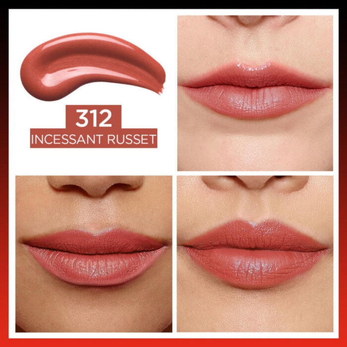 L'Oréal Paris Infaillable Lipstick 2 Steps 312 Incessant Russet - 4