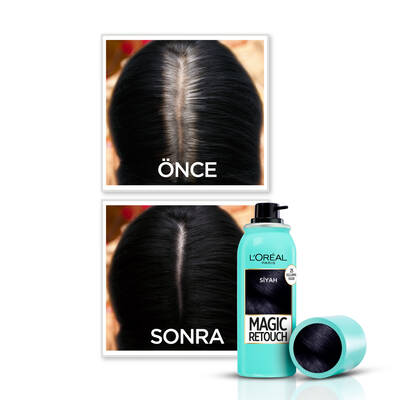 L'Oréal Paris Magic Retouch Beyaz Dipleri Kapatıcı Sprey 01 Noir - 3