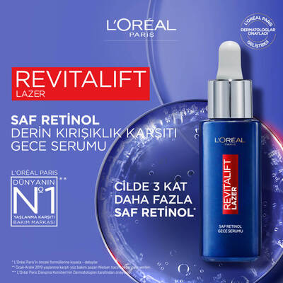 L'Oréal Paris Revitalift Lazer Saf Retinol Gece Serumu 30 Ml - 9