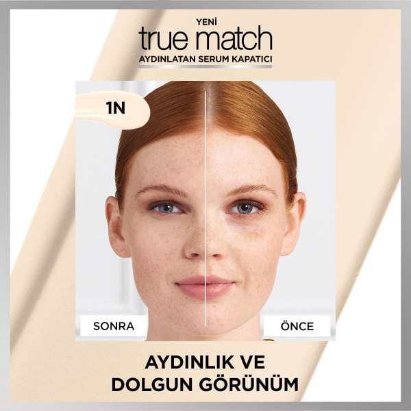 L'Oréal Paris True Match Aydınlatan Serum Kapatıcı - 1N - 7