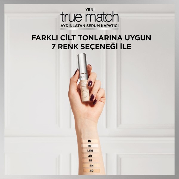 L'Oréal Paris True Match Aydınlatan Serum Kapatıcı - 4D - 8