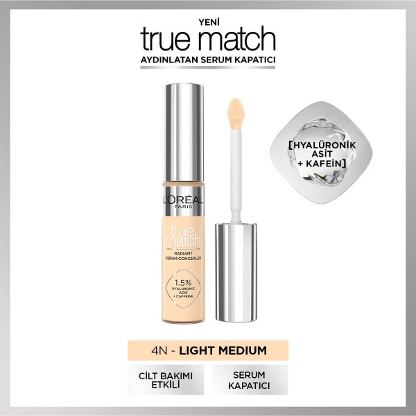 L'Oréal Paris True Match Aydınlatan Serum Kapatıcı - 4N - 2