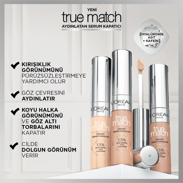 L'Oréal Paris True Match Aydınlatan Serum Kapatıcı - 4N - 4