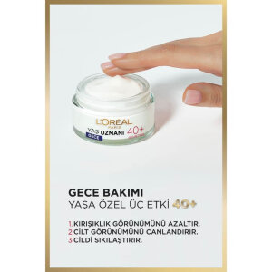L'Oréal Yaş Uzmanı 40+ Gece Kremi 50 Ml - 3