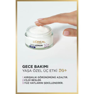 L'Oréal Yaş Uzmanı 50+ Gece Kremi 50 Ml - 3