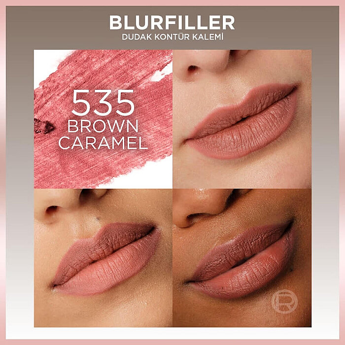 L'Oreal Paris Blurfiller Dudak Kalemi 535 Brown Caramel - 7
