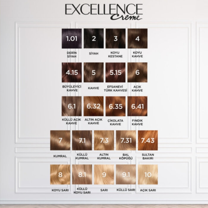 L'Oréal Paris Excellence Creme Gloss Saç Boyası 5.3 Koyu Kızıl Kahve - 7