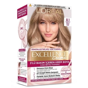 L'Oréal Paris Excellence Creme Gloss Saç Boyası 8.1 - Loreal Paris Excellence