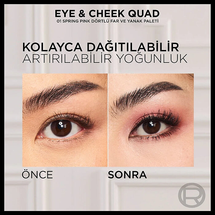 L'Oreal Paris Paradise Quad Far Paleti 01 Spring Pinks - 3