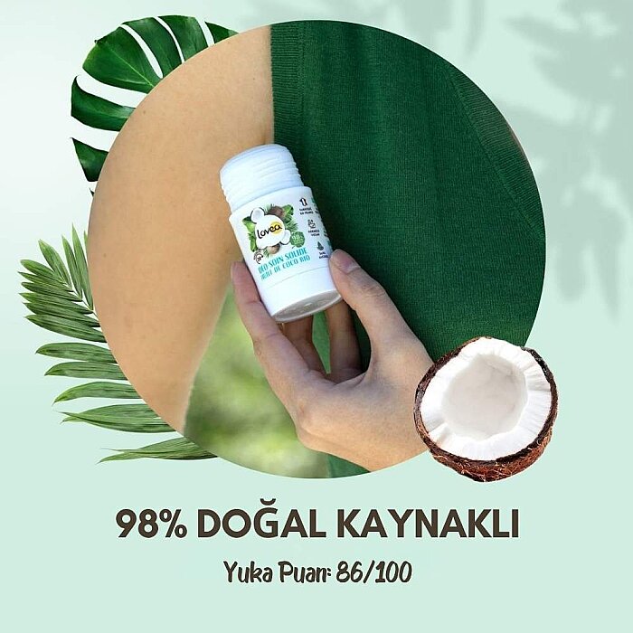 Lovea Solide Organic Coconut Oil Deo Stick 50 Gr - 2