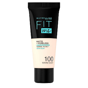 Maybelline Fit Me Matte Poreless Foundation 30 Ml 100 Warm Ivory - 1